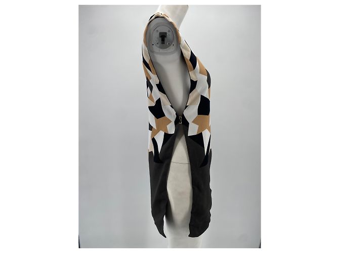 Top asimmetrico Givenchy in viscosa multicolore - vista 4