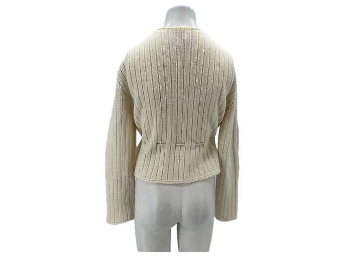 Rouje Weißer Cardigan mit Blumenmuster - Ansicht 2
