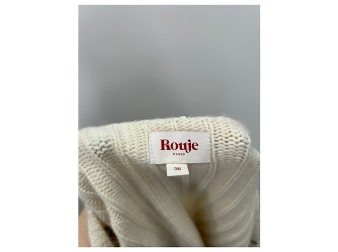 Rouje Weißer Cardigan mit Blumenmuster - Ansicht 5
