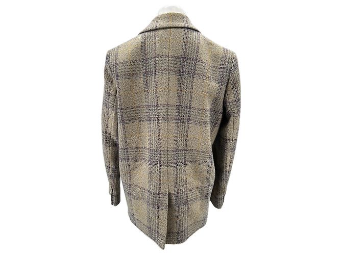 Ba&Sh Check Wool Blazer Beige - view 2