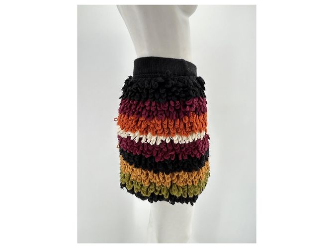 Sonia Rykiel Minigonna in lana multicolore - vista 4