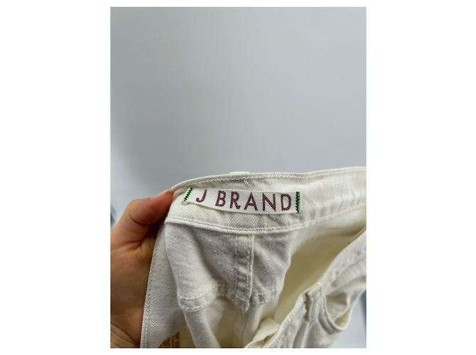 Vaqueros J Brand blancos de algodón talla 30 - vista 3