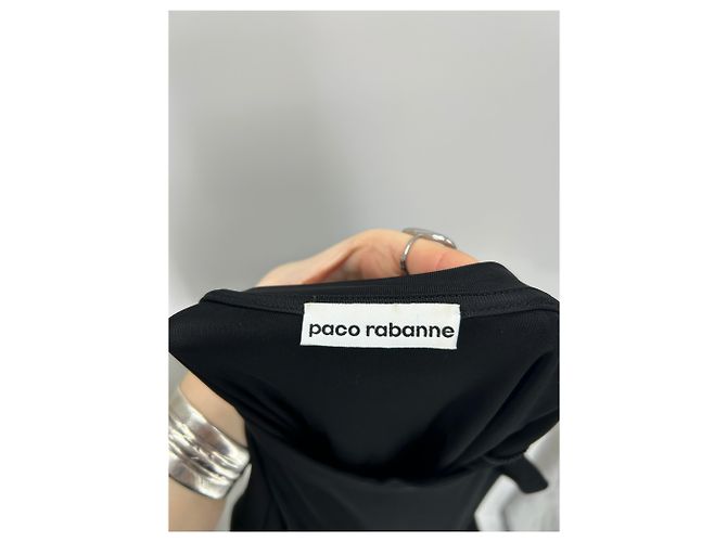 Paco Rabanne Schwarzes Viscose Kleid - Ansicht 6