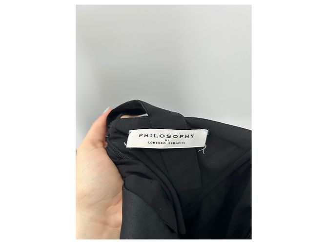 Philosophy di Lorenzo Serafini Schwarzes Kleid - Ansicht 5