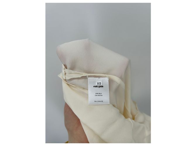 Cult Gaia Pareo-Kleid aus Satin in Ecru - Ansicht 3