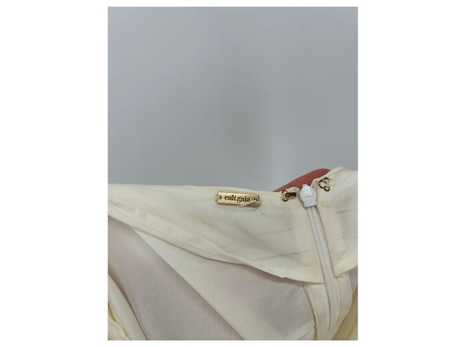 Cult Gaia Pareo-Kleid aus Satin in Ecru - Ansicht 4