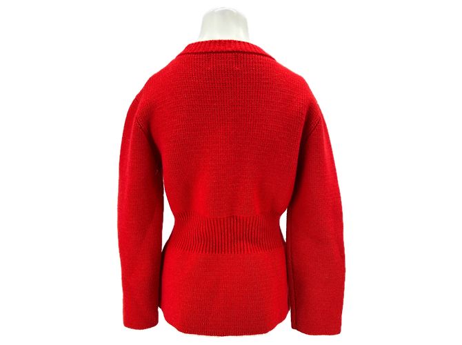 Rouje Cardigan aus Wolle Rot - Ansicht 2