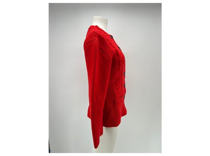 Rouje Cardigan aus Wolle Rot - Ansicht 3