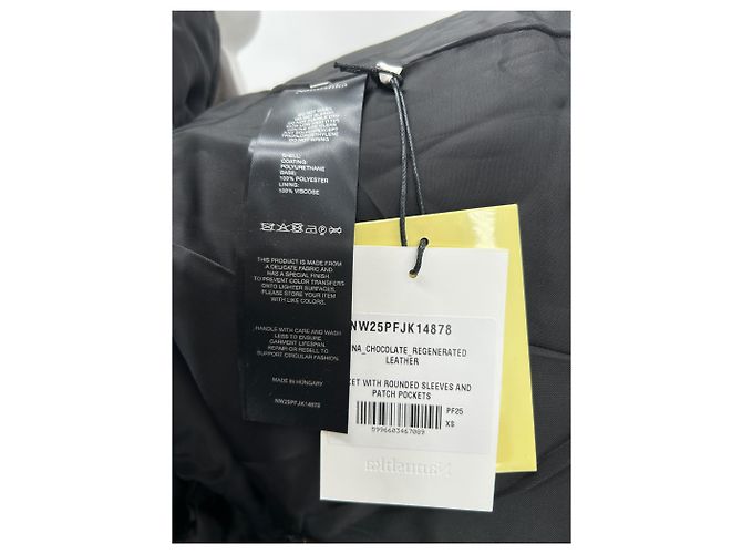 Nanushka Blazer marrón de cuero vegano Castaño - vista 5