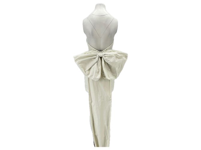 Rotate Bustierkleid weiß mit Schleife - Ansicht 2