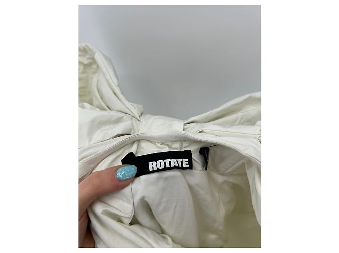 Rotate Bustierkleid weiß mit Schleife - Ansicht 5