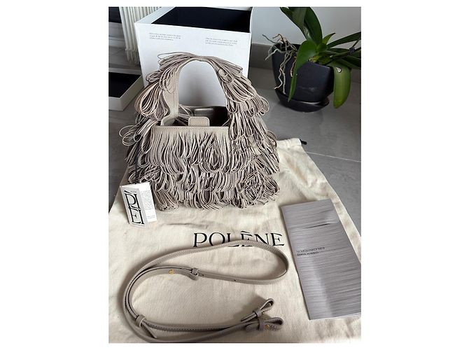 Polène Numéro Neuf Mini Borsa a Mano - Edizione Wilo Taupe - vista 2