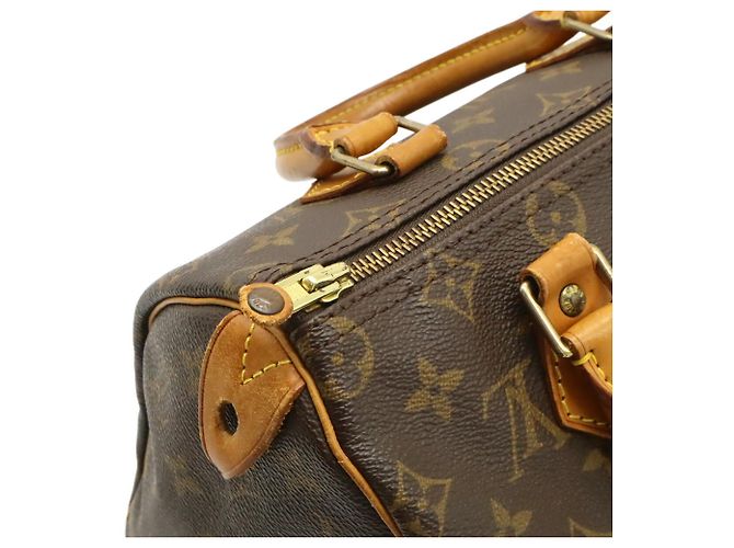 Borsa Louis Vuitton Monogram Speedy 25 Marrone Monogramma - vista 6