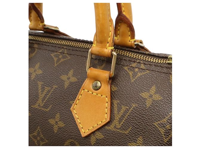 Borsa Louis Vuitton Monogram Speedy 25 Marrone Monogramma - vista 8