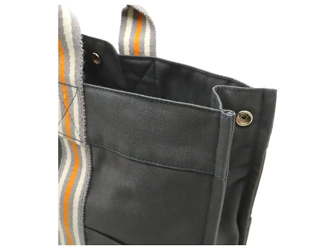 Hermès HERMES Fourre-Tout MM Tote Bag Marrone Bianco Arancione - vista 8