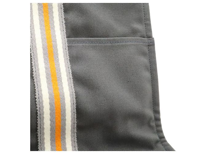 Hermès HERMES Fourre-Tout MM Tote Bag Marrone Bianco Arancione - vista 9