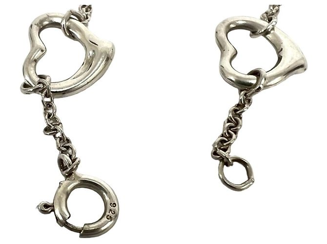 Tiffany & Co Bracciale Tiffany Vintage Open Heart Charm Argento - vista 4