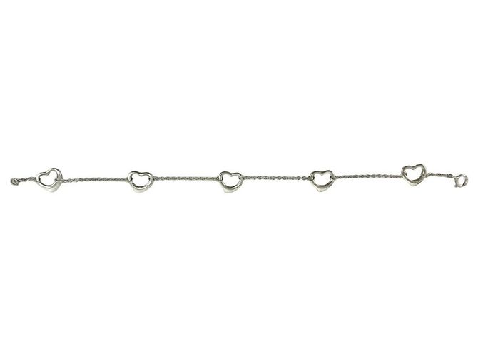 Tiffany & Co Bracciale Tiffany Vintage Open Heart Charm Argento - vista 5
