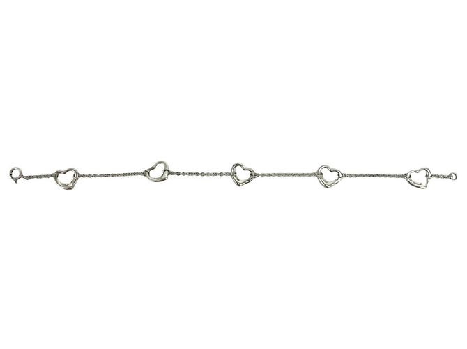 Tiffany & Co Bracciale Tiffany Vintage Open Heart Charm Argento - vista 6