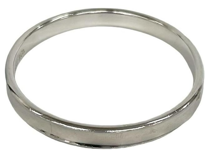 Bracciale rigido stretto in argento 925 con logo inciso Tiffany & Co. - vista 5