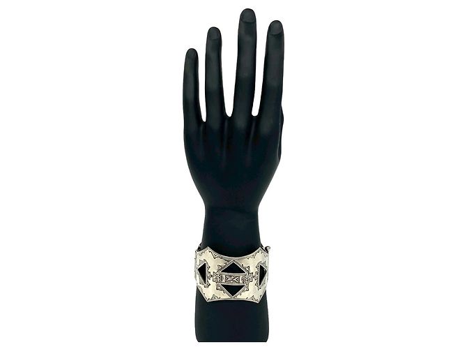 Hermès Hermes Touareg Silber Charm-Armband - Ansicht 2