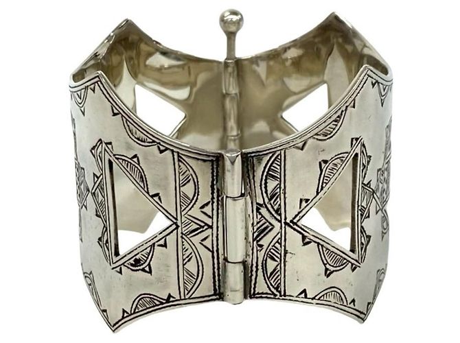 Hermès Hermes Touareg Silber Charm-Armband - Ansicht 4
