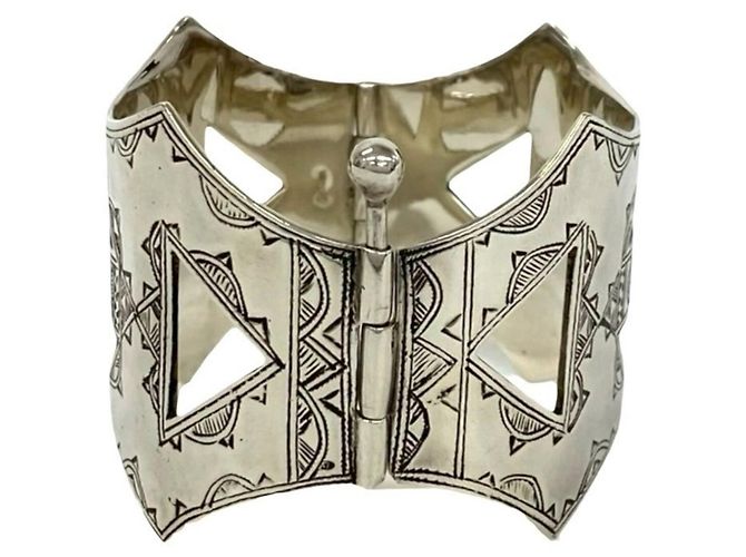 Hermès Hermes Touareg Silber Charm-Armband - Ansicht 5