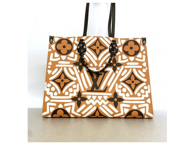 Borsa Tote Louis Vuitton LV Crafty OnTheGo GM Marrone - vista 11