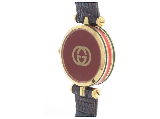 Gucci Sherry Line Quarzuhr vergoldet - Ansicht 6