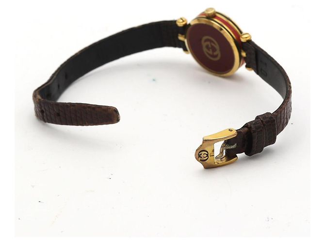 Gucci Sherry Line Quarzuhr vergoldet - Ansicht 7