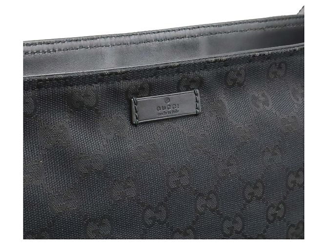 Borsa a Spalla Gucci GG Canvas Sherry Line Nero Bianco Rosso Verde Giallo - vista 10