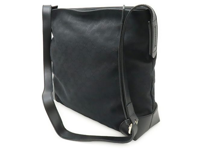 Borsa a Spalla Gucci GG Canvas Sherry Line Nero Bianco Rosso Verde Giallo - vista 3