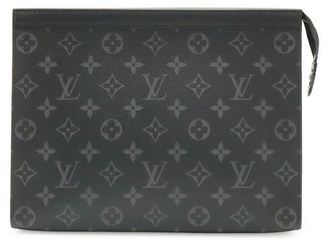 Louis Vuitton Monogram Eclipse Pochette Voyage MM Marrone Nero Monogramma - vista 2