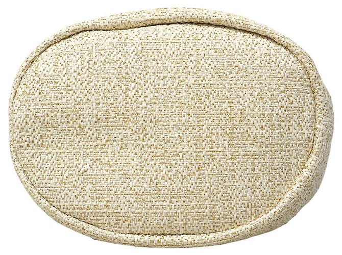 Borsa a tracolla con catena Chanel Deauville D'oro Crudo - vista 3
