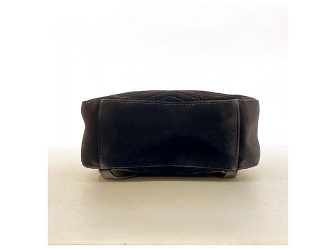 Mochila Gucci GG Marmont de terciopelo negro - vista 3