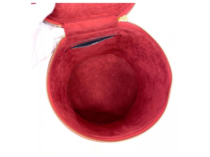 Borsa Louis Vuitton Epi Cannes Rosso - vista 4