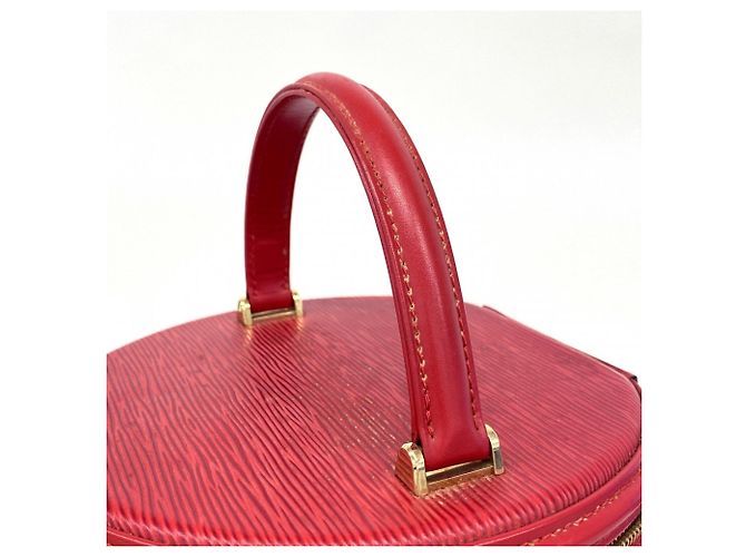 Borsa Louis Vuitton Epi Cannes Rosso - vista 9