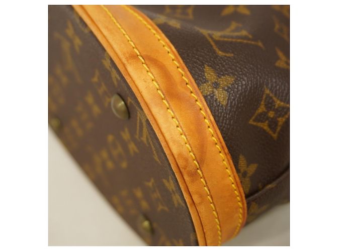 Borsa Tote Louis Vuitton Monogram Bucket PM Marrone - vista 8