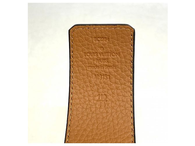 Louis Vuitton Reversibler Gürtel aus Taurillon-Leder Braun Schwarz - Ansicht 2