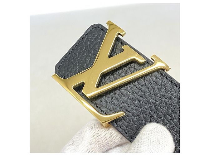 Louis Vuitton Reversibler Gürtel aus Taurillon-Leder Braun Schwarz - Ansicht 3