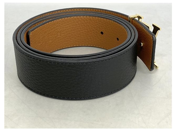 Louis Vuitton Reversibler Gürtel aus Taurillon-Leder Braun Schwarz - Ansicht 4