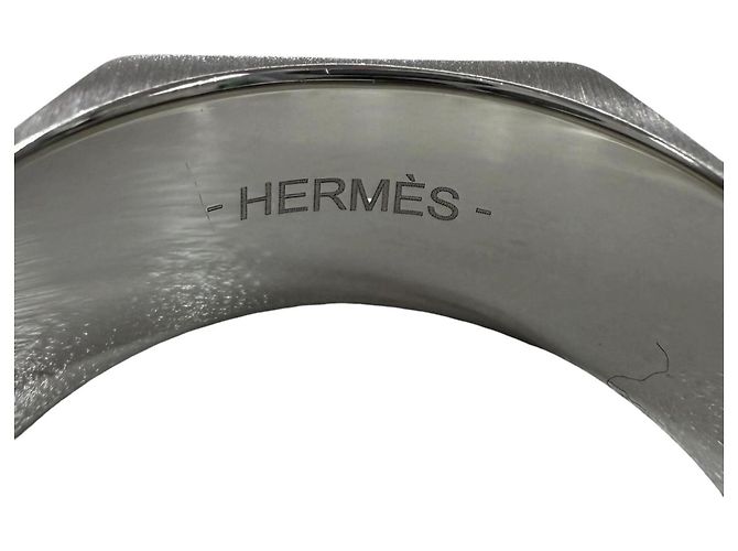 Hermès HERMES Stainless Steel Toolbox Ring Silvery - view 6