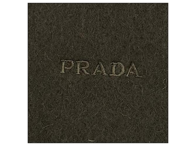Stola Prada in misto lana e cashmere Marrone scuro - vista 5
