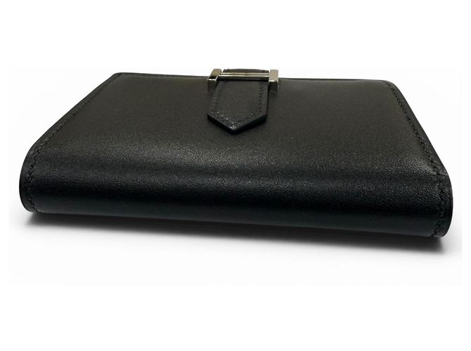 Hermès Tarjetero Hermes Bearn Mini Box Calf Negro - vista 4