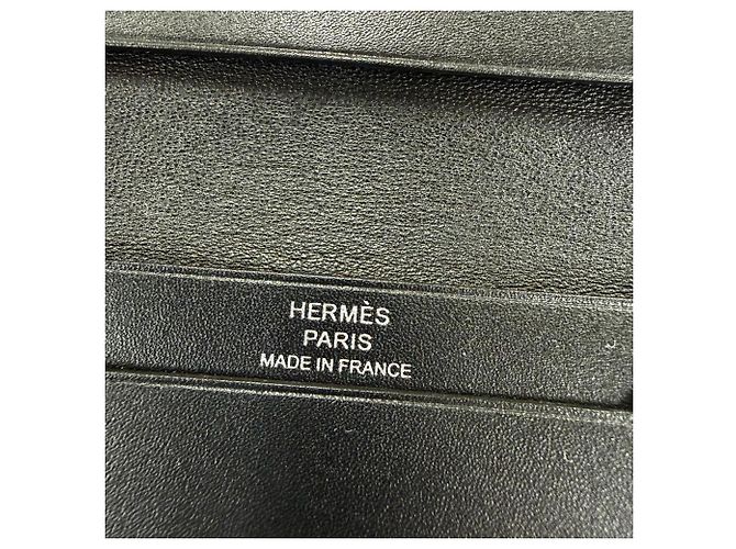 Hermès Tarjetero Hermes Bearn Mini Box Calf Negro - vista 8