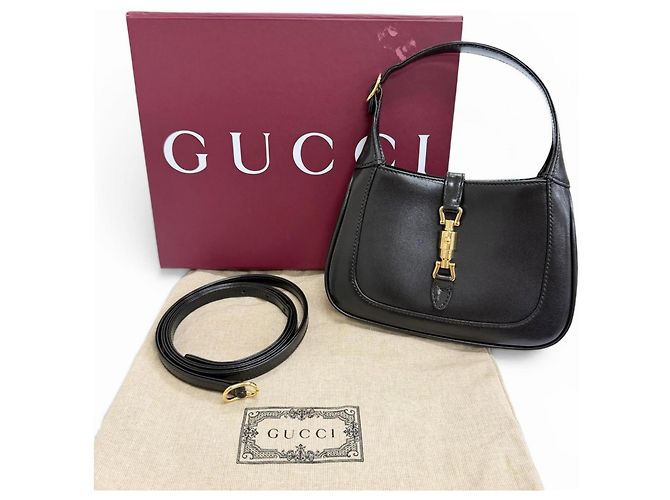 GUCCI 637091 Jackie 1961 Mini Shoulder Bag Nero - vista 2