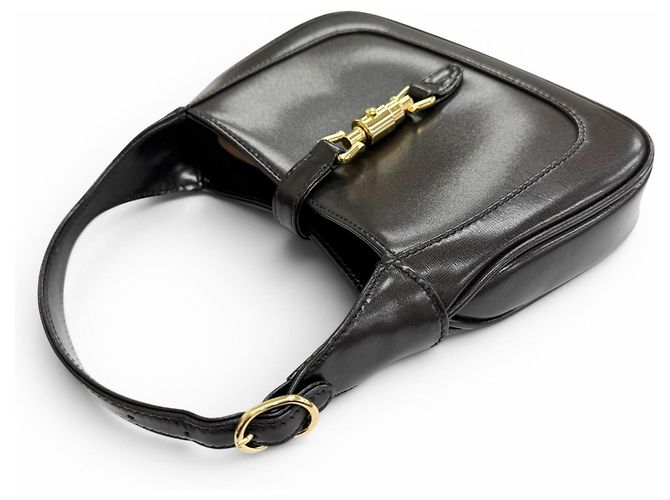 GUCCI 637091 Jackie 1961 Mini Shoulder Bag Nero - vista 4