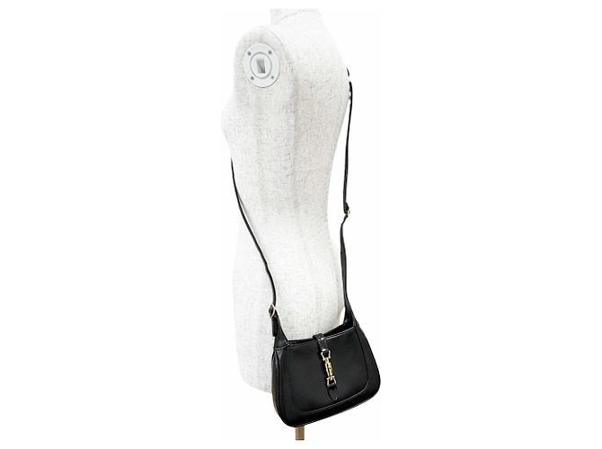 GUCCI 637091 Jackie 1961 Mini Shoulder Bag Nero - vista 7