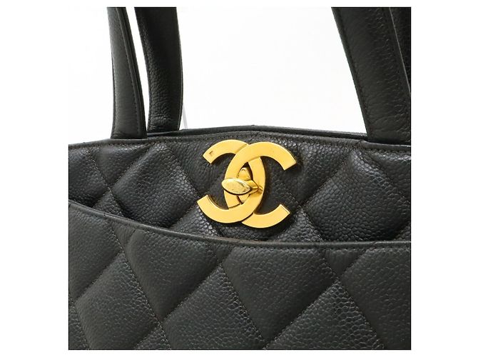 Timeless Bolso Tote Chanel Matelassé Coco Mark Negro - vista 10