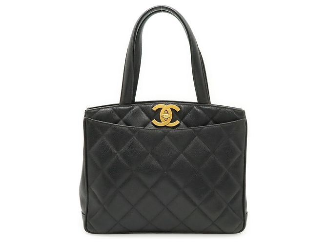 Timeless Bolso Tote Chanel Matelassé Coco Mark Negro - vista 2